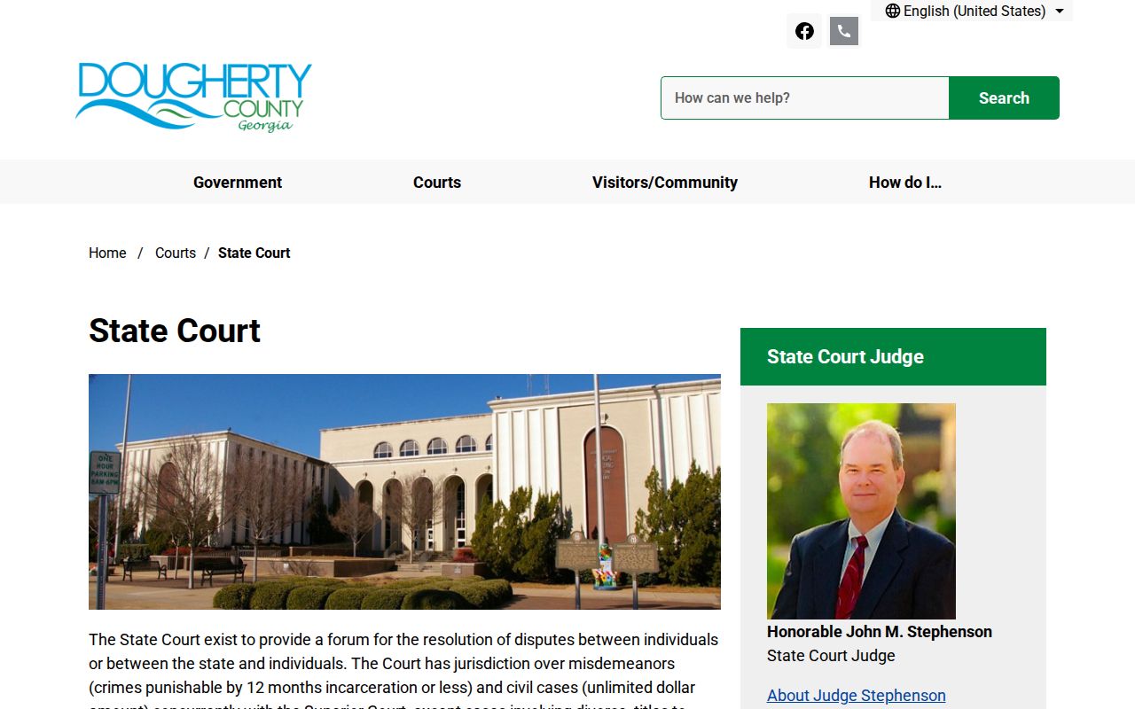 Dougherty County active warrants State Court source