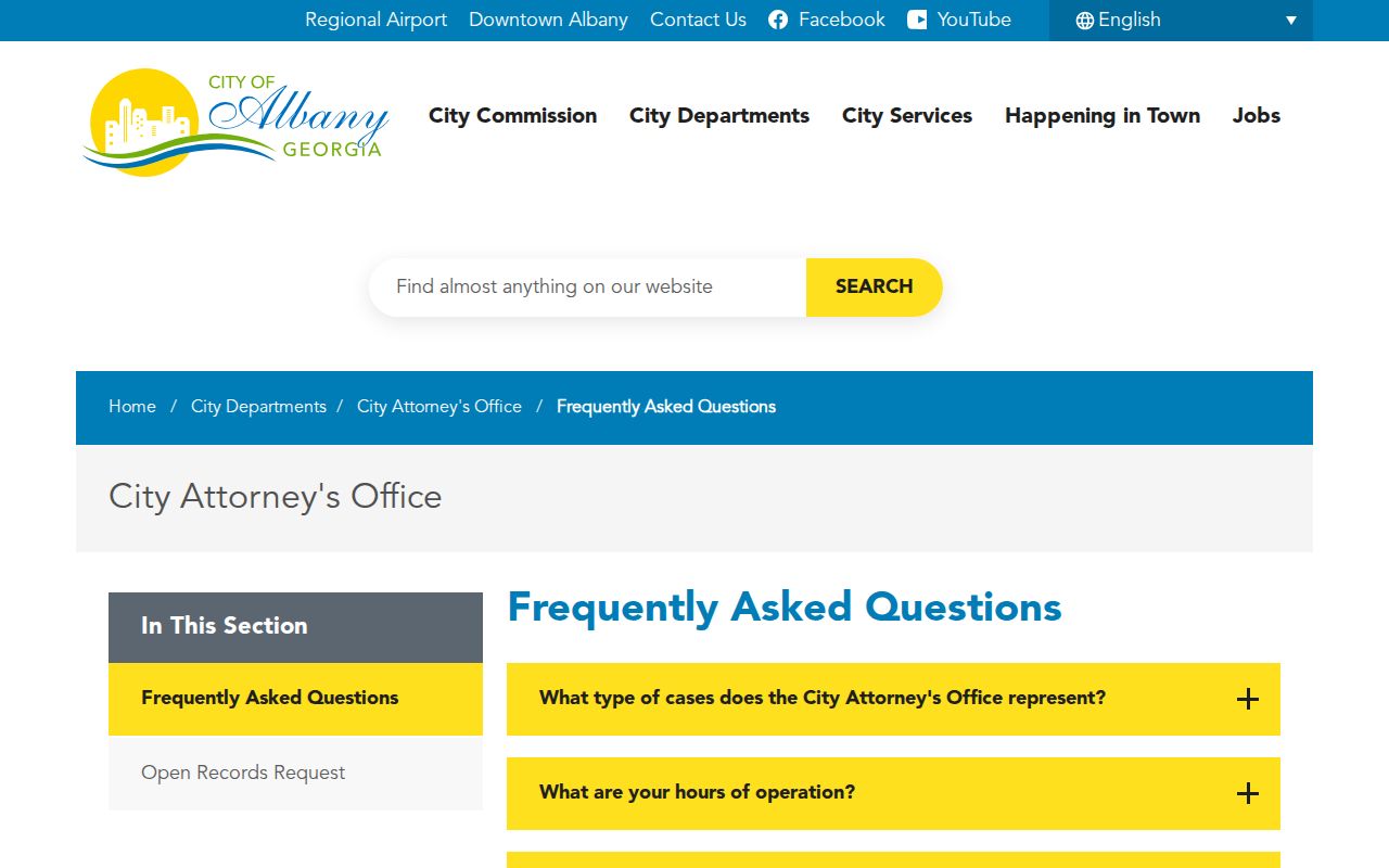 Albany warrant records and City Attorney open-records information